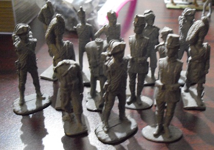 Lot of 14 Heavy Lead Partial Toy Soldiers