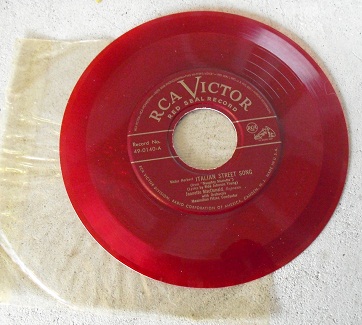 Vintage 45 Record - Italian Street Song by Jeanette MacDonald