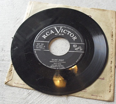 Vintage 45 Record - Silent Night by Perry Como