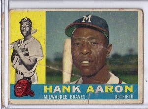 1960 Topps Hank Aaron Card