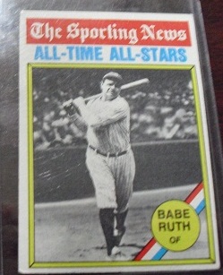 1976 Topps Babe Ruth Card #345