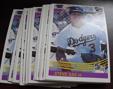 Lot of 19 1984 Donruss Steve Sax Cards #104