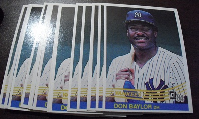 Lot of 14 1984 Donruss Don Baylor Cards #152