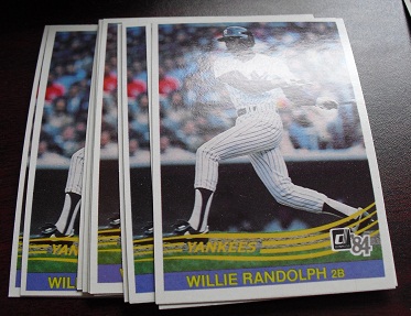 Lot of 13 1984 Donruss Willie Randolph Cards #417