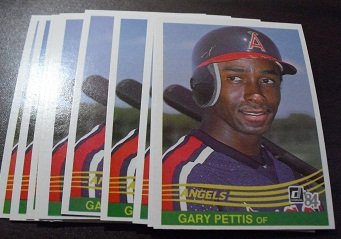 Lot of 11 1984 Donruss Gary Pettis Rookie Cards #647