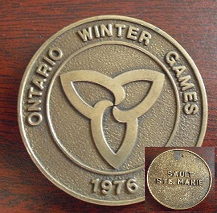 Brass 1976 Ontario Winter Games Medallion