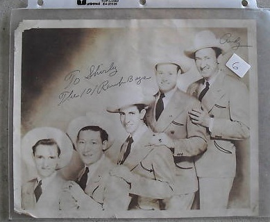 Signed Band Photograph The 10 Ranch Boys 1940s Country