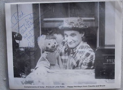 Claudia and Bruce Signed 8x10 Photograph