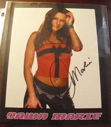Autographed 8x10 Photograph - Womens Diva Wrestler Dawn Marie