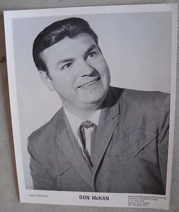 Don McHan Adco Records Signed 8x10 Photograph