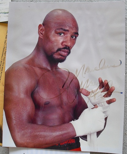 Marvin Hagler Autographed 8x10 Photograph