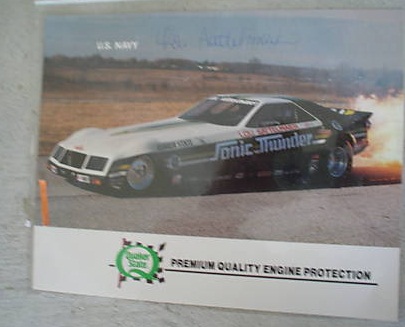 Lou Sattelmaier Funny Car Racer Signed Photograph