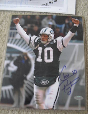 Chad Pennington Signed 8x10 Photo with Steiner COA