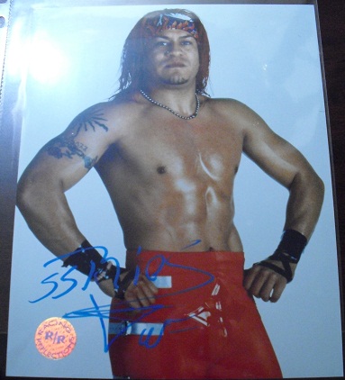 Autographed Wrestler Photograph - Unknown Person