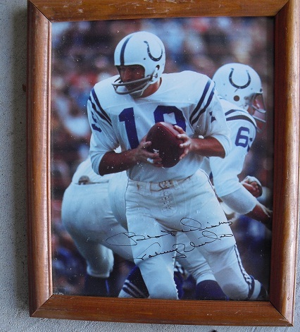 Johnny Unitas Autographed 8x10 Photograph Framed