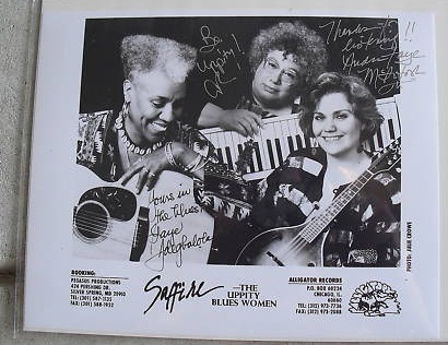 Uppity Blues Band Singers Autographed 8x10 Photograph