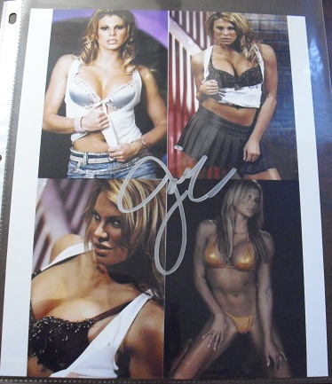 Unique Autographed Photograph - Sexy Woman Wrestler