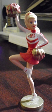 2002 Hallmark Cheerleader Barbie Christmas Ornament