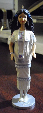 1996 Hallmark Native American Barbie Christmas Ornament