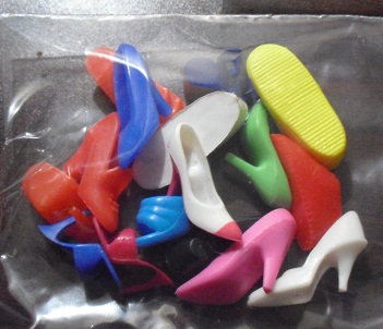 Lot of Vintage Single Barbie Doll Shoes