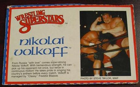 1980s LJN Wrestling Bio Card Nikolai Volkoff