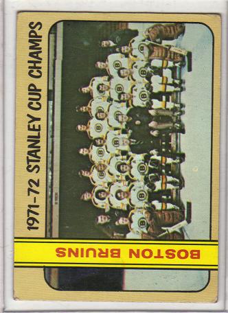 1972-73 Topps Boston Bruins Team Card #1