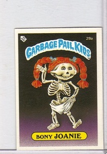 1985 Topps Ireland Garbage Pail Kids Bony Joanie Card