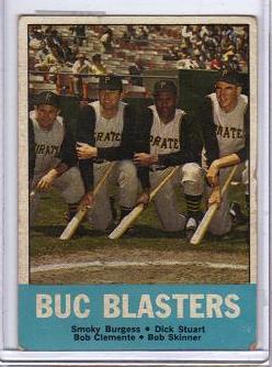 1963 Topps Buc Blasters - Clemente Card