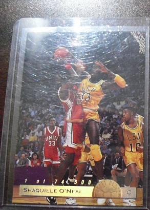 1993 Classic Draft Pick Shaquille O'Neal Insert Card LP9