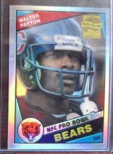 2001 Topps Chrome Walter Payton Refractor Card
