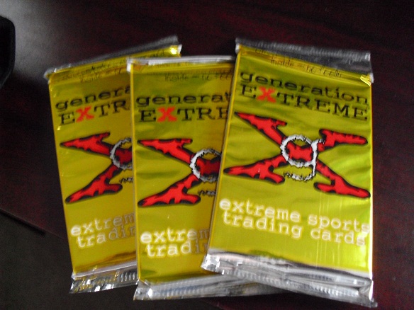 Lot of 3 Packs of 1994 Generation Extreme Trading Cards