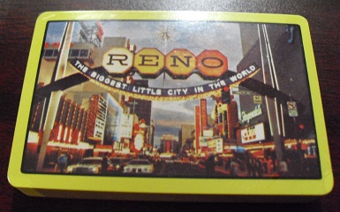 vintage Sealed Deck of Reno Playing Cards