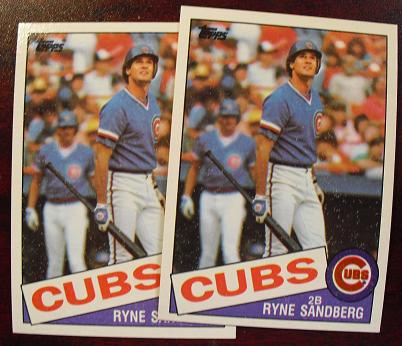 Lot of 2 1985 Topps Ryne Sandberg Cards