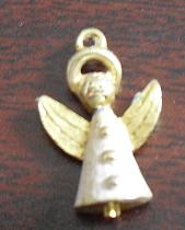 Vintage Gold Tone Angel Charm