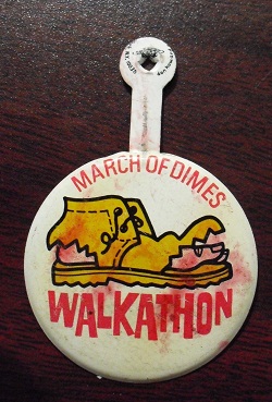 Vintage Tin March of Dimes Clip