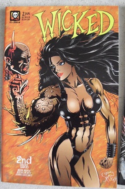 1995 Millennium Comics Wicked #2 Comic Book