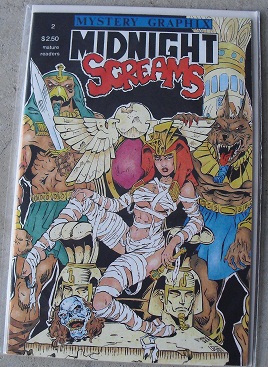 1990s Mystery Graphix Comic Book - Midnight Screams #2
