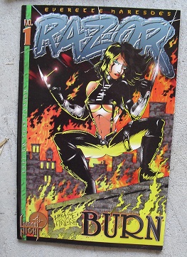 1995 London Night Comic Book - Razor Burn #1