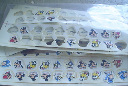 BIG Lot of Vintage Disney Plastic Face Punch Outs