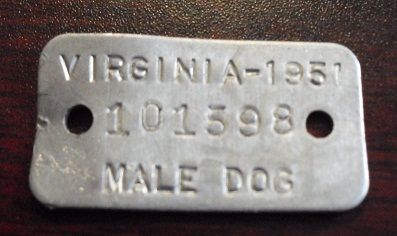 1951 Virginia Dog Tag