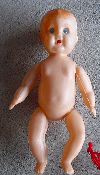 Vintage Soft Plastic Baby Doll 4 1/8" Tall