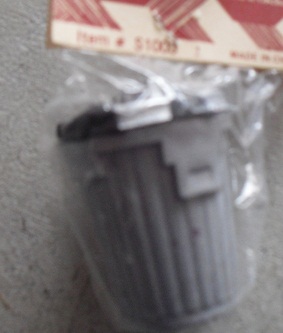 Dollhouse Accessory - Plastic Trash Can MIP