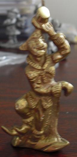 Vintage Brass Clown Figurine
