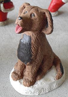 Resin Johnny Chester Dog Figurine