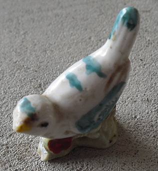 Small Vintage Ceramic Bird Figurine JAPAN