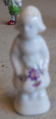 Small Vintage Porcelain Milkmaid Figurine