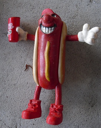 Vinyl Benday 7-Eleven Big Gulp Hot Dog Figurine