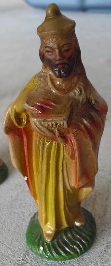 Vintage Composition Nativity Figurine King