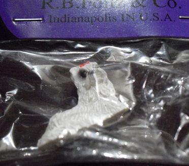 Modern Resin Lhasa Dog Figurine MIP