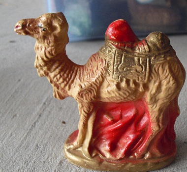 Vintage Plastic Camel Nativity Figurine